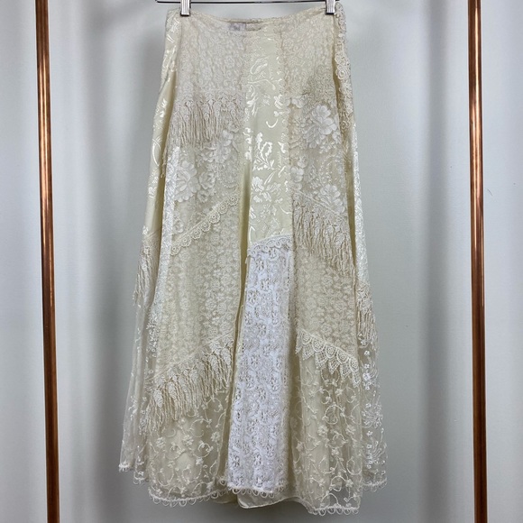 Vintage Dresses & Skirts - Vintage Martin McCrae Bohemian Lace Skirt  90s